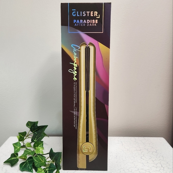 🔥FINAL💲⬇️Glister 1.25" Paradise After Dark LTD ED. Flat Iron W/ Selfie Ring - Picture 9 of 10